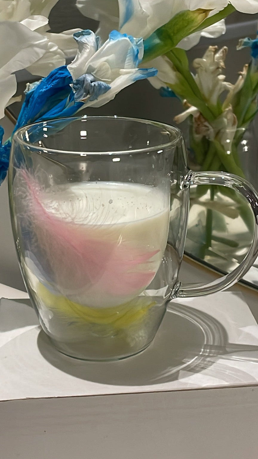 Feathered Double Wall Mug 350ml
