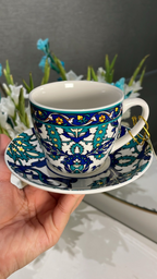 Heritage Ornate Tile Design Cup And Saucer Set Of 6 250ml