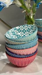 Danny Home All Purpose Porcelain Bowls Set Of 6