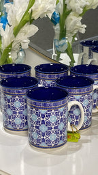 Heritage Isfahaan Royal Blue Mossiac Mug Set Of 6 350ml