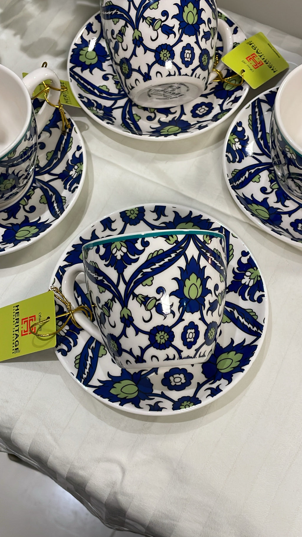 Elegant Safavid Pattern Cup Set Of Six