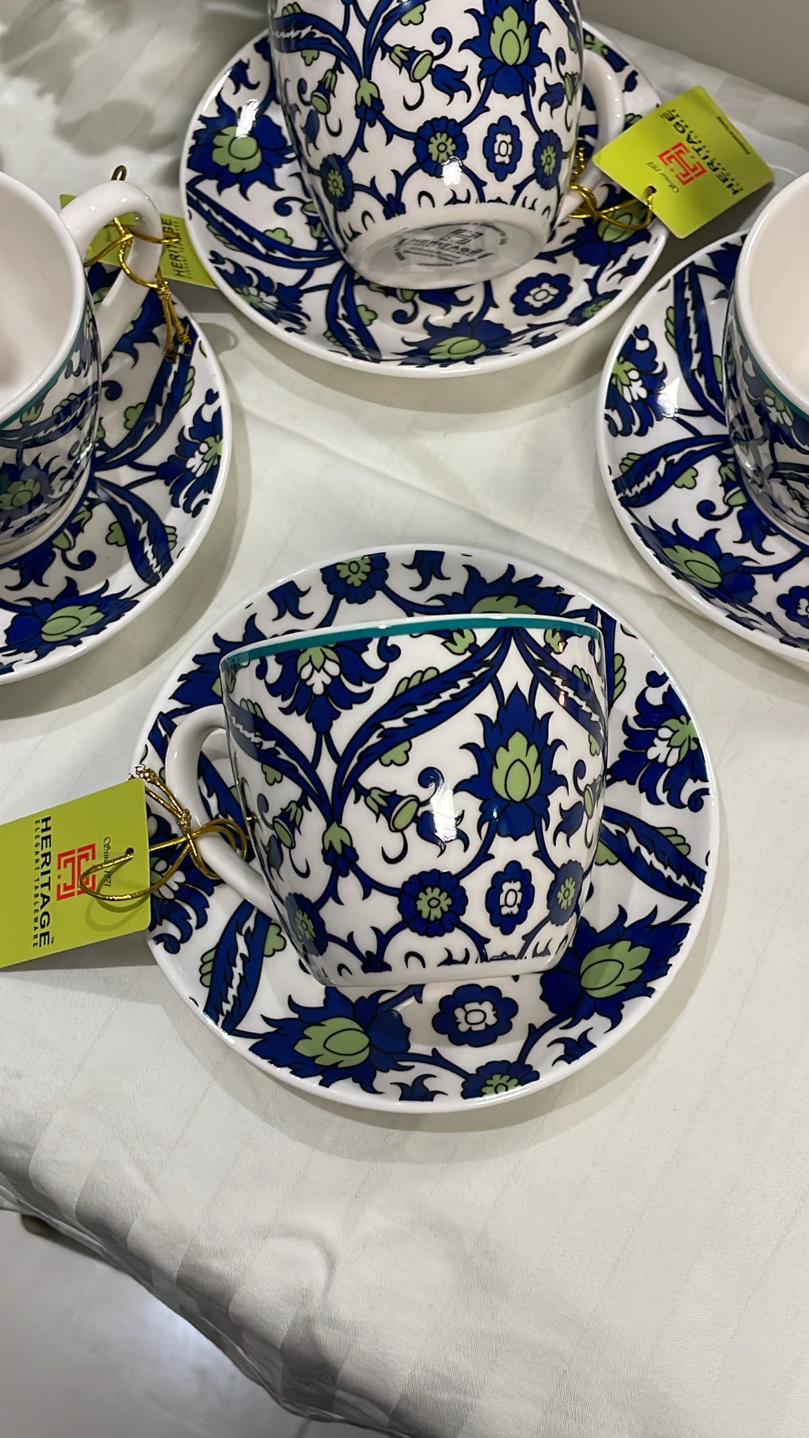 Elegant Safavid Pattern Cup Set Of Six