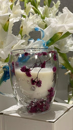 Floral Double Wall Mug 350ml