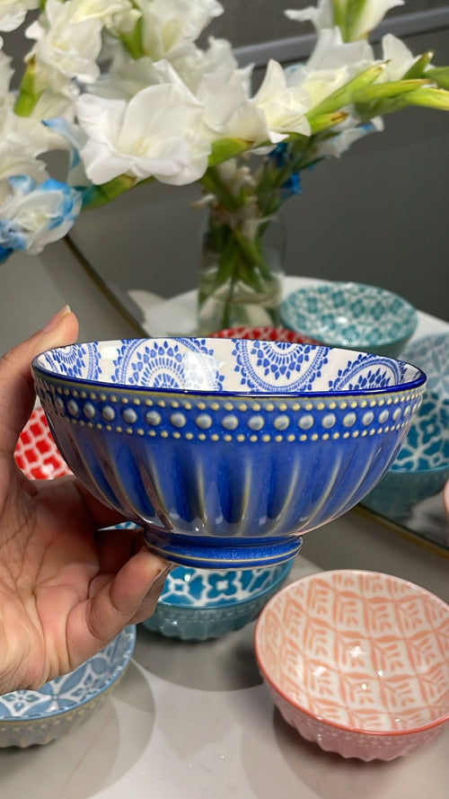 Danny Home All Purpose Porcelain Bowls Set Of 6