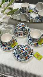 Heritage Tulip & Carnation 6 Piece Tea Set