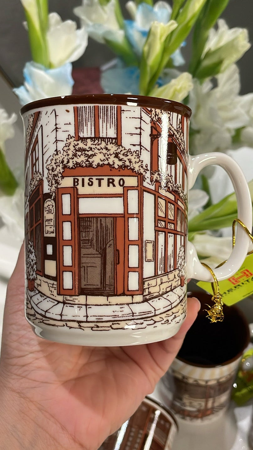 Heritage Brown Coffee Shop Mug Set Of 6 350ml
