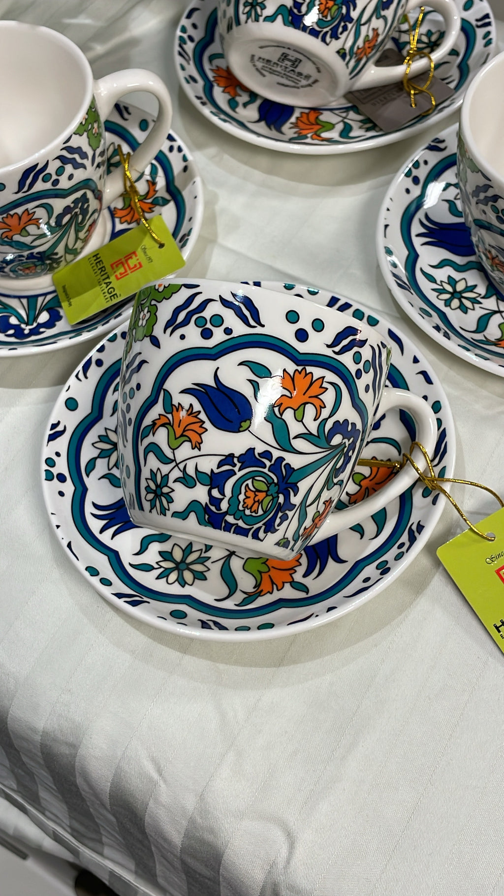 Heritage Tulip & Carnation 6 Piece Tea Set