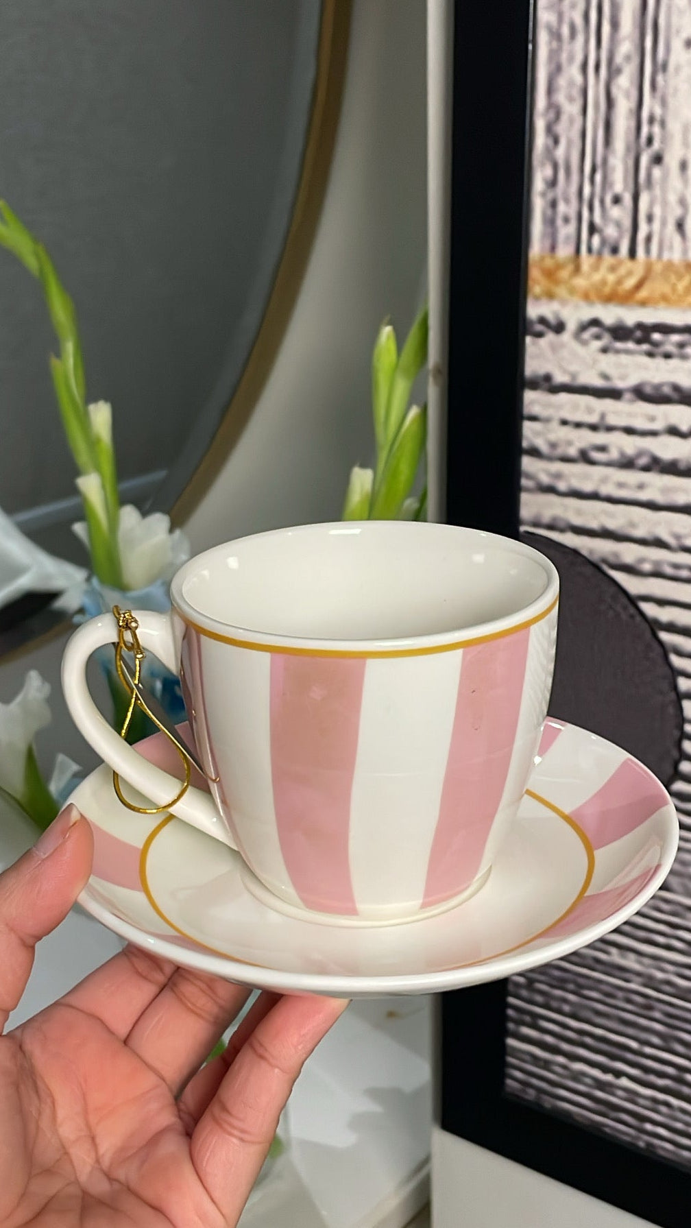 Heritage Milano Pink Cup And Saucer Set Of 6 250ml