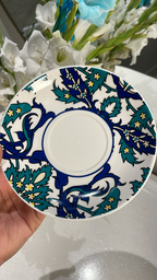 Heritage Ornate Tile Design Cup And Saucer Set Of 6 250ml