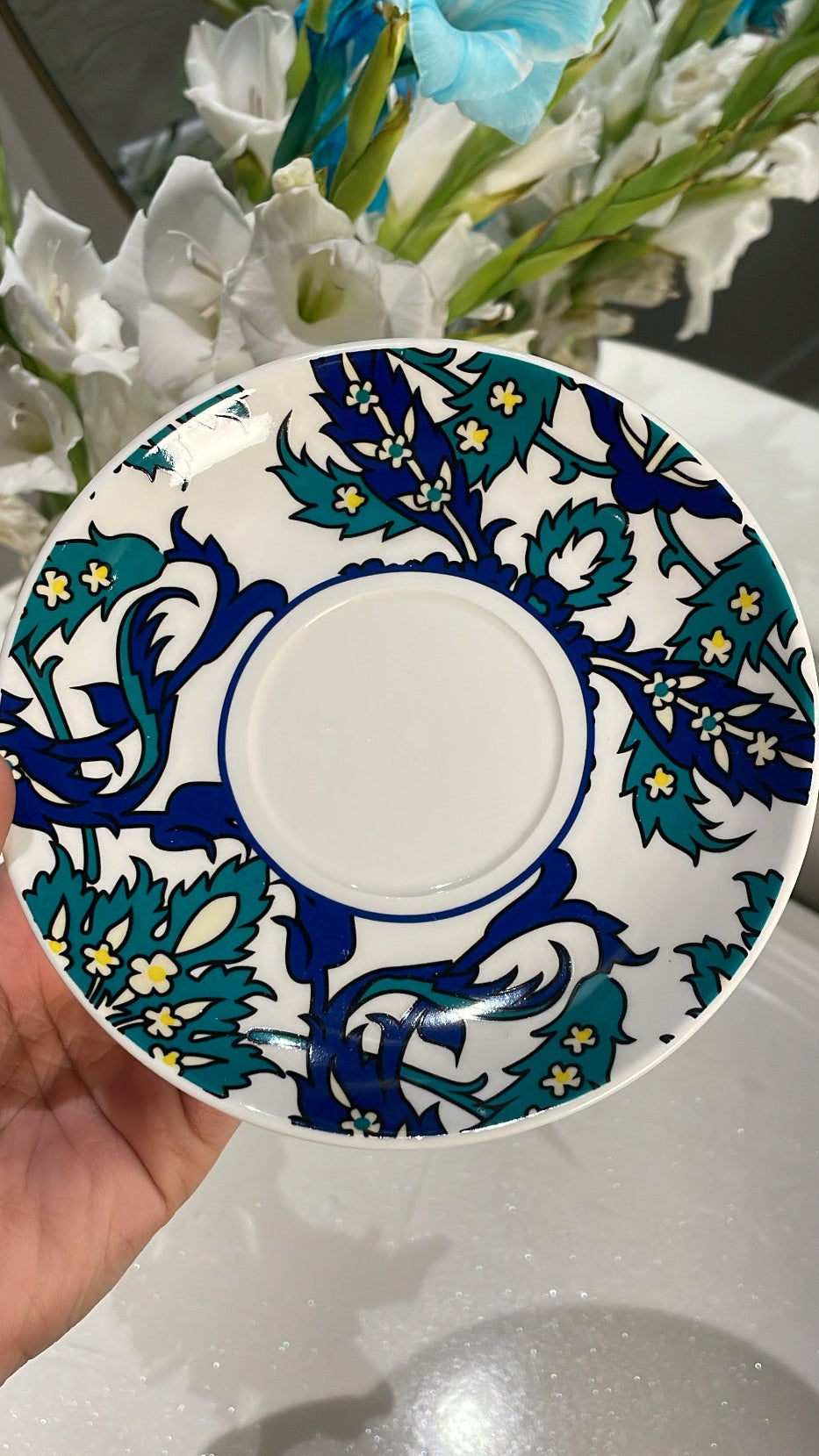 Heritage Ornate Tile Design Cup And Saucer Set Of 6 250ml