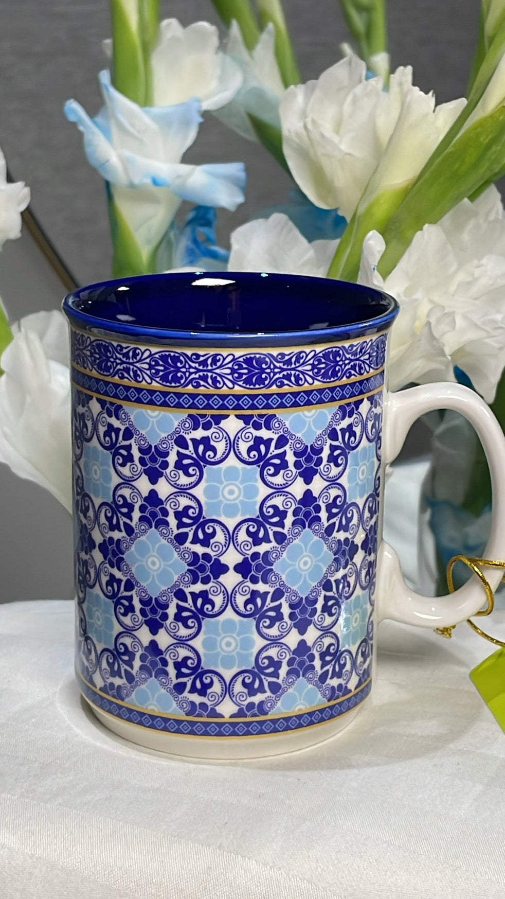 Heritage Isfahaan Royal Blue Mossiac Mug Set Of 6 350ml