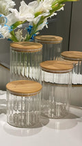 Ribbed Storage Jar Set Of 3